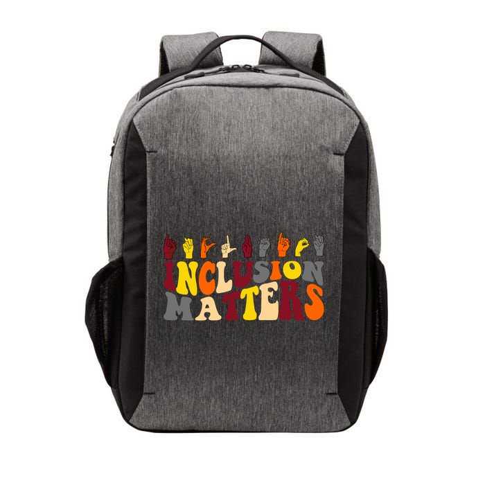 Inclusion Matters Sign Language Vector Backpack