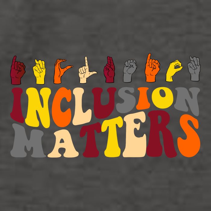 Inclusion Matters Sign Language Vector Backpack