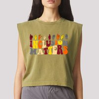 Inclusion Matters Sign Language Garment-Dyed Women's Muscle Tee