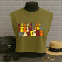 Inclusion Matters Sign Language Garment-Dyed Women's Muscle Tee