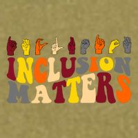 Inclusion Matters Sign Language Garment-Dyed Women's Muscle Tee