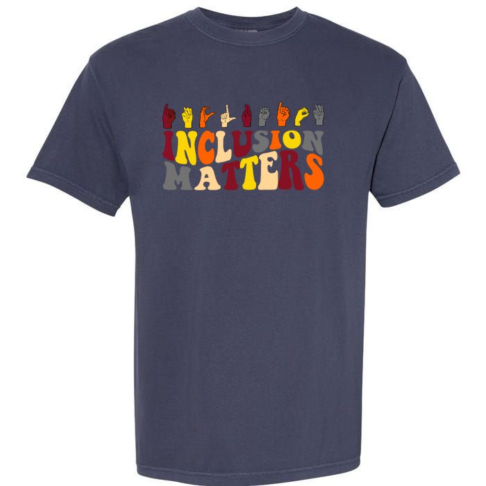 Inclusion Matters Sign Language Garment-Dyed Heavyweight T-Shirt