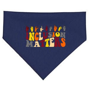 Inclusion Matters Sign Language USA-Made Doggie Bandana