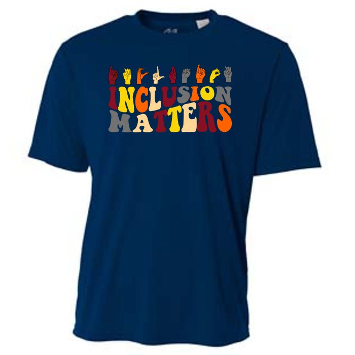 Inclusion Matters Sign Language Cooling Performance Crew T-Shirt