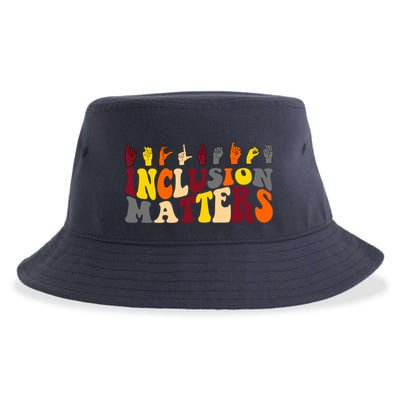 Inclusion Matters Sign Language Sustainable Bucket Hat