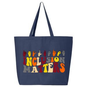 Inclusion Matters Sign Language 25L Jumbo Tote