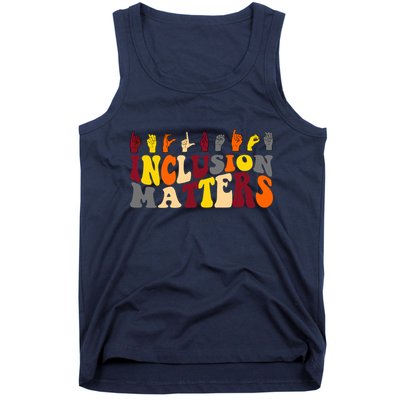 Inclusion Matters Sign Language Tank Top