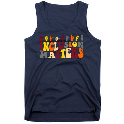 Inclusion Matters Sign Language Tank Top