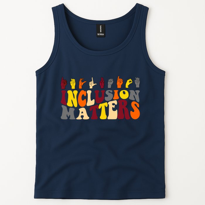 Inclusion Matters Sign Language Tank Top