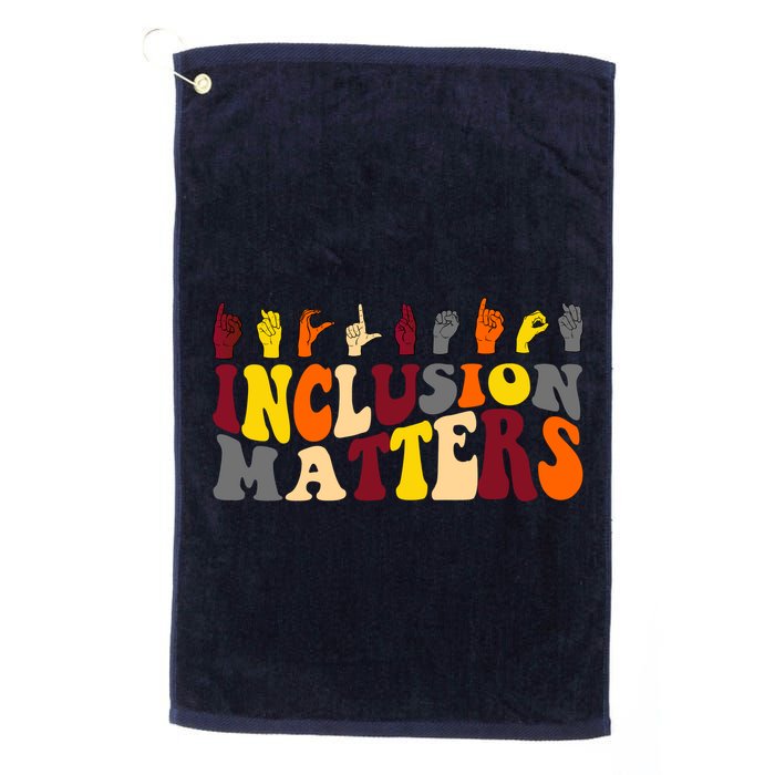 Inclusion Matters Sign Language Golf Towel