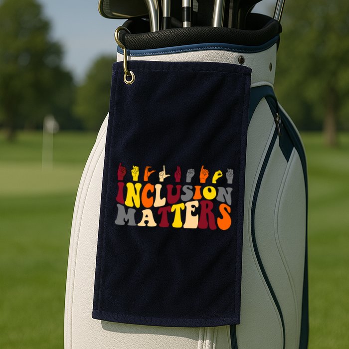 Inclusion Matters Sign Language Golf Towel
