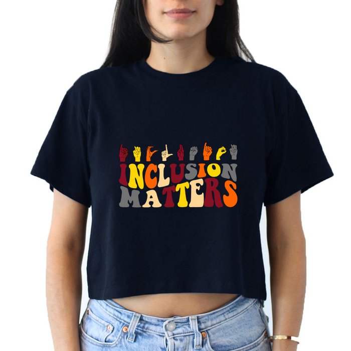 Inclusion Matters Sign Language Crop Top