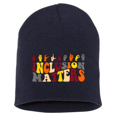 Inclusion Matters Sign Language Short Acrylic Beanie