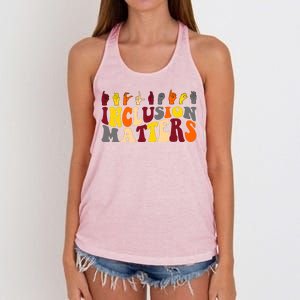 Inclusion Matters Sign Language Women's Knotted Racerback Tank