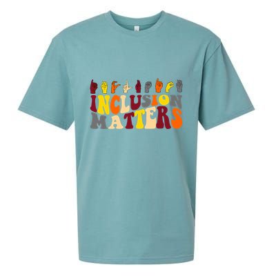 Inclusion Matters Sign Language Sueded Cloud Jersey T-Shirt