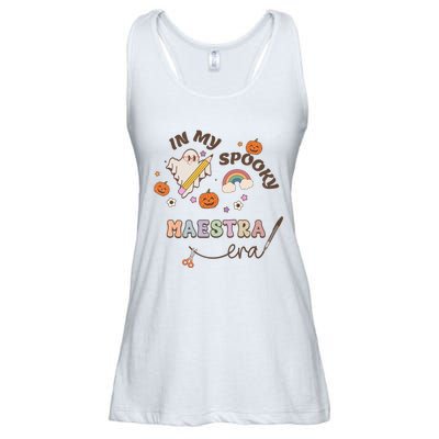 In My Spooky Maestra Era Halloween Teacher Ladies Essential Flowy Tank