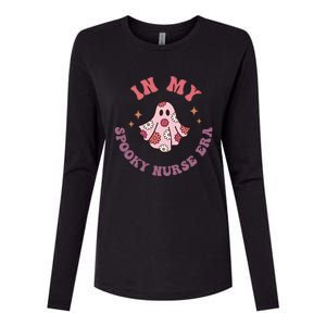 In My Spooky Nurse Era Halloween Groovy Witchy Spooky Nurse Cool Gift Womens Cotton Relaxed Long Sleeve T-Shirt