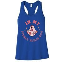 In My Spooky Nurse Era Halloween Groovy Witchy Spooky Nurse Cool Gift Women's Racerback Tank