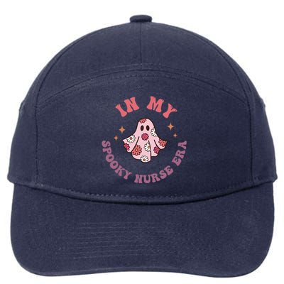 In My Spooky Nurse Era Halloween Groovy Witchy Spooky Nurse Cool Gift 7-Panel Snapback Hat