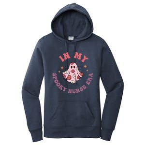 In My Spooky Nurse Era Halloween Groovy Witchy Spooky Nurse Cool Gift Women's Pullover Hoodie