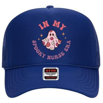 In My Spooky Nurse Era Halloween Groovy Witchy Spooky Nurse Cool Gift High Crown Mesh Back Trucker Hat