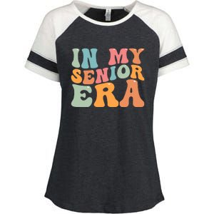 In My Senior Era School Graduation Enza Ladies Jersey Colorblock Tee