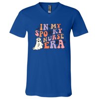 In My Spooky Nurse Era Nicu Nurse Crew Retro Halloween Gift V-Neck T-Shirt