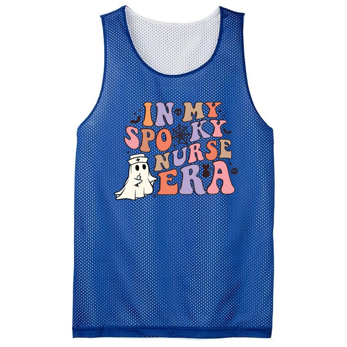 In My Spooky Nurse Era Nicu Nurse Crew Retro Halloween Gift Mesh Reversible Basketball Jersey Tank