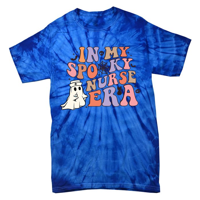 In My Spooky Nurse Era Nicu Nurse Crew Retro Halloween Gift Tie-Dye T-Shirt