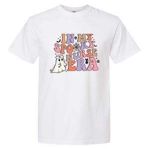 In My Spooky Nurse Era Nicu Nurse Crew Retro Halloween Gift Garment-Dyed Heavyweight T-Shirt