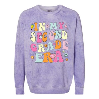 In My Second Grade Era 2nd Grade Girl Teacher Back To School Colorblast Crewneck Sweatshirt