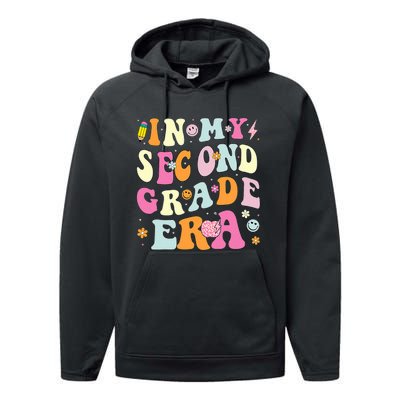 In My Second Grade Era 2nd Grade Girl Teacher Back To School Performance Fleece Hoodie