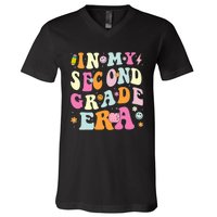 In My Second Grade Era 2nd Grade Girl Teacher Back To School V-Neck T-Shirt