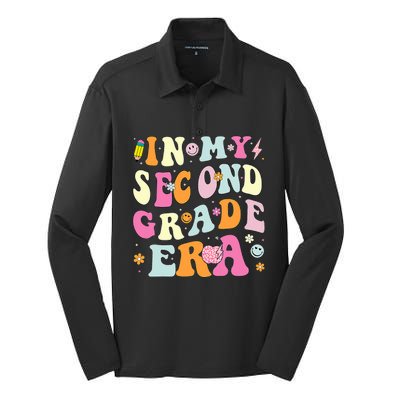 In My Second Grade Era 2nd Grade Girl Teacher Back To School Silk Touch Performance Long Sleeve Polo