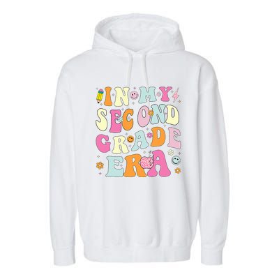 In My Second Grade Era 2nd Grade Girl Teacher Back To School Garment-Dyed Fleece Hoodie