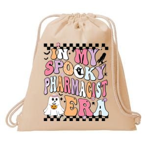 In My Spooky Pharmacist Era Halloween Spooky Ghost Groovy Drawstring Bag