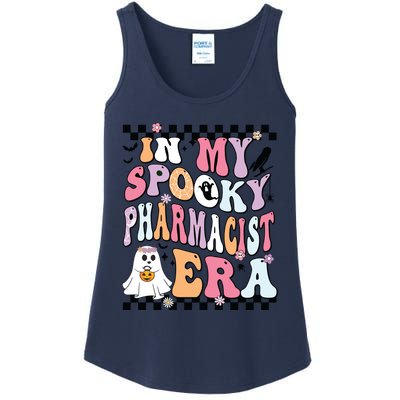 In My Spooky Pharmacist Era Halloween Spooky Ghost Groovy Ladies Essential Tank