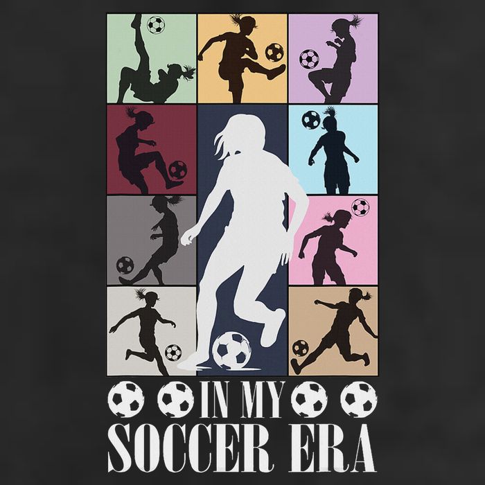 In My Soccer Era Funny Soccer Girl Player Adult Drive Performance Visor