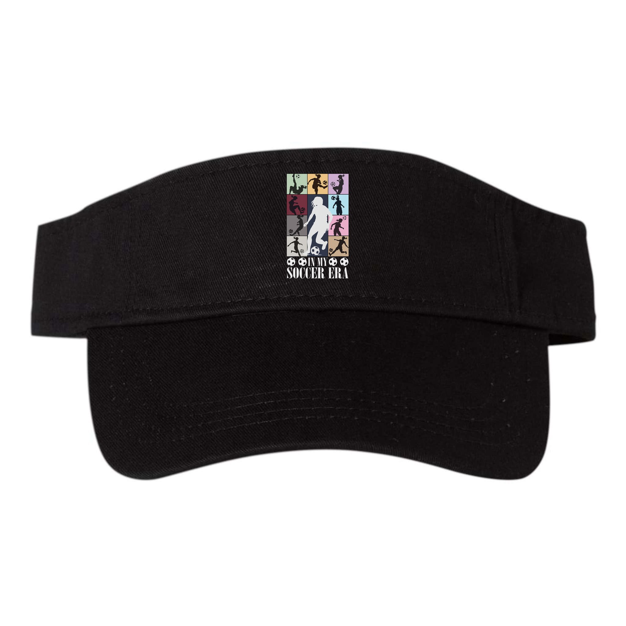 In My Soccer Era Funny Soccer Girl Player Visor