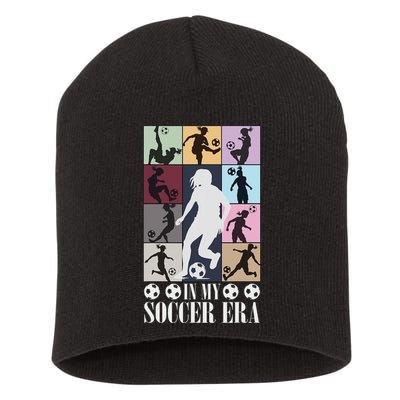 In My Soccer Era Funny Soccer Girl Player Short Acrylic Beanie
