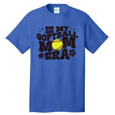 In My Softball Mom Era Softball Mama Retro Gift Tall T-Shirt