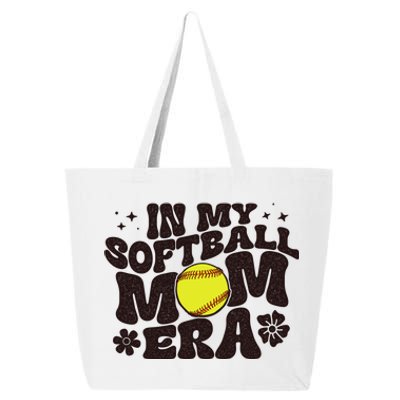 In My Softball Mom Era Softball Mama Retro Gift 25L Jumbo Tote