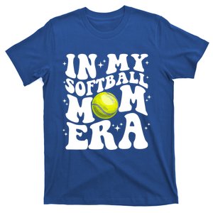 In My Softball Mom Era Retro Groovy Softball Mama Gift T-Shirt