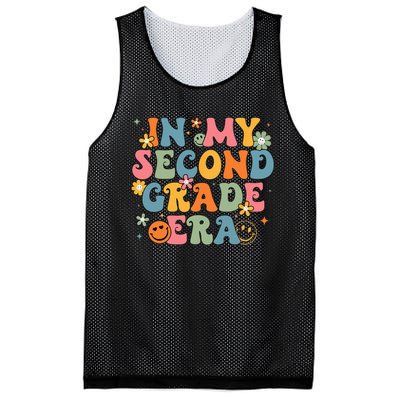 In My Second Grade Era Back To School 2nd Grade Teacher Team Mesh Reversible Basketball Jersey Tank