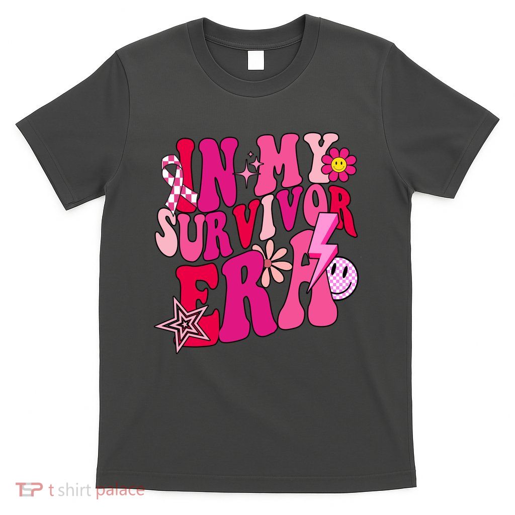 In My Survivor Era Breast Cancer Awareness T-Shirt