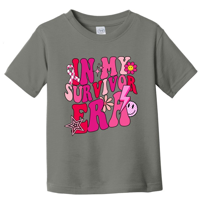 In My Survivor Era Breast Cancer Awareness Toddler T-Shirt