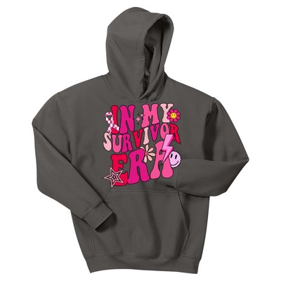 In My Survivor Era Breast Cancer Awareness Kids Hoodie