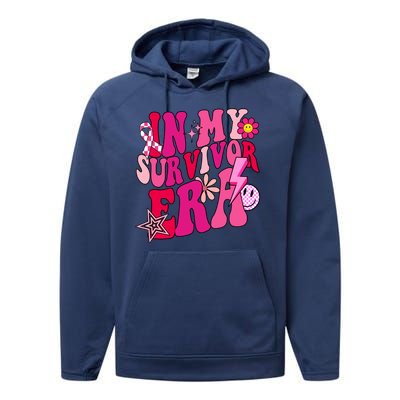 In My Survivor Era Breast Cancer Awareness Performance Fleece Hoodie