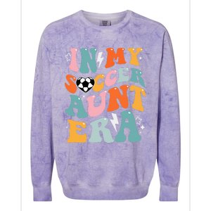 In My Soccer Aunt Era Funny Soccer Colorblast Crewneck Sweatshirt