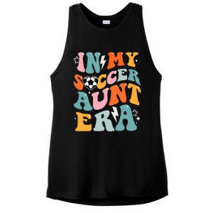 In My Soccer Aunt Era Funny Soccer Ladies PosiCharge Tri-Blend Wicking Tank